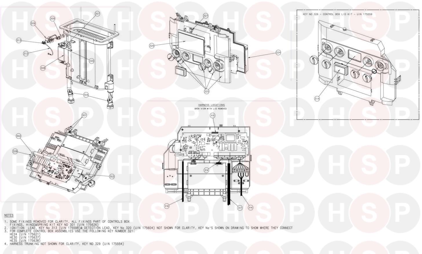 Ideal Logic Combi 30 Controlsdiagram Heating Spare Parts 5148